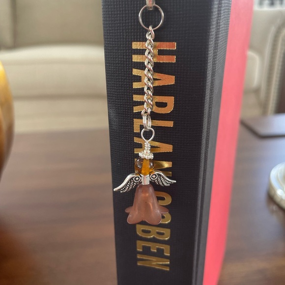 Handmade Brown Angel Fairy Bookmark with Silver Tone Hook - ideal Gift - Picture 3 of 7